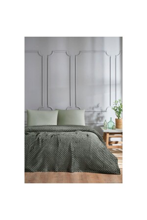 Blanket Tomurcuk Double Khaki 200x220 - Özdilek