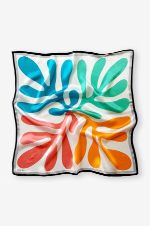 Blatt 100 % Seidenschal 55 x 55 cm 55 x 55 Blatt - Galiga