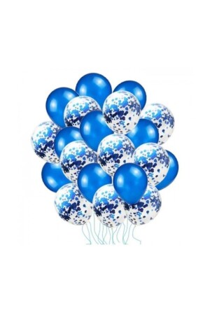 Blaues Konfetti-Ballon-Set – 20 Stück - Balonevi