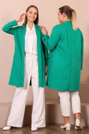 Blazer Large Size Women's Jacket Hijab Clothing Blazer Jacket - Genel Markalar
