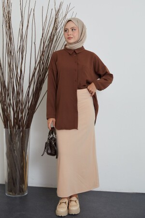 Bleistiftrock-Beige - Foremia