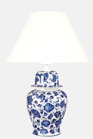 Bleu Blanc Shah Vase Lampshade Lotus K. white qdecvazo019 - Qdec