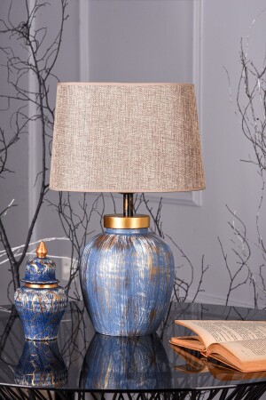 Bleu Ceramic Lampshade Blue Brown Srmk-53 - Hmydesign