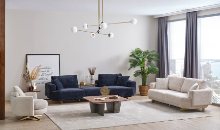 Blomberg Sofa Set - Cream - Cadde Yıldız