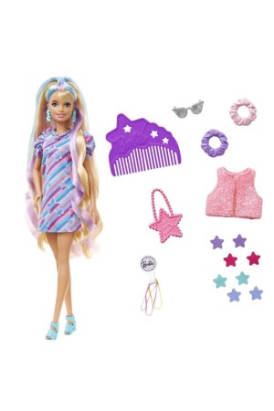 Blonde Star with Long Gorgeous Hair and Accessories TRNMATTELHCM88 - Barbie