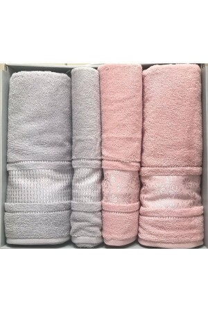 Blossom Best Set Hamam Set Pink - Gray bls3 - Özdilek