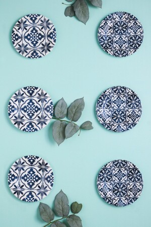 Blue 6 Piece Cake Set 19 Cm 153. 03. 06. 9226 - Karaca