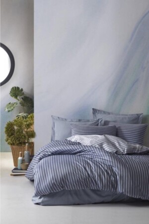 Blue Bamboo Double Duvet Cover Set 8680108051252 - Cotton Box