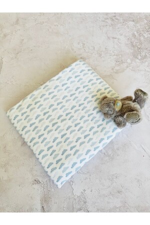 Blue Cloud Combed Swaddle Cotton P10619S6605 - Mothercare