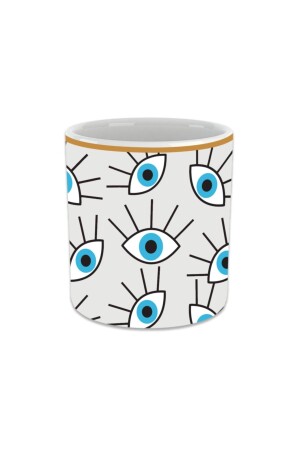 Blue Eye Double Cup Handleless Mug Glass Espresso Double Turkish Coffee Cup Coffee Cup - Vivas