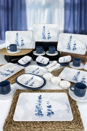 Blue Magic 32 Piece Siera Breakfast Set for 6 People 19861 SIE19861 - Keramika