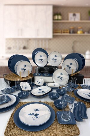 Blue Magic 62 Piece Breakfast Set for 12 People BMKT12K - Keramika
