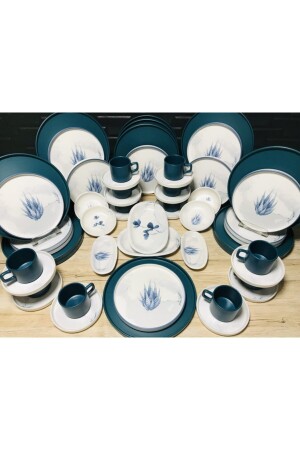 Blue Magic Frühstücksset für 12 Personen, 56-teilig Magic43 - Keramika