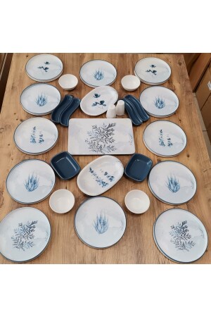 Blue Magic Set Breakfast 27 Pieces for 12 People dmt2022002227 - Keramika
