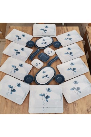 Blue Magic Set Frühstück 25 Teile für 12 Personen dmt212125 - Keramika
