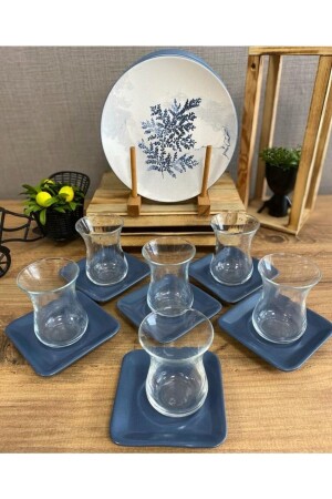 Blue Magic Tea and Treats Set for 6 People dmt707070 - Keramika