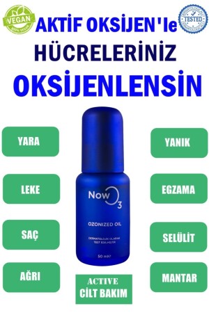 Blue Ozonized Oil - Ozone Oil 50 Ml Damaged Skin Care with Active Oxygen BLUEOZONE - NOWO3