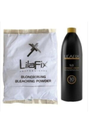 Blue Powder Lightener 500 Gr + 20 Volume Oxidant 1000 Ml - Lilafix