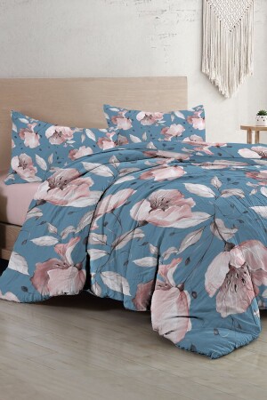 Blue Rose Double Duvet Cover Set 3d Cotton Satin monohome33552 - Monohome