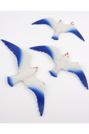 Blue Seagull Wall Ornament Set of 3 - Incirop