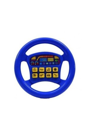 Blue Turkish Sound Music Educational Children's Toy Steering Wheel - Karsan Oyuncak