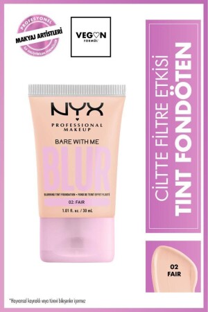 Blur Tint Foundation with Filter Effect on the Skin - 02 Fair - Nyx Professional Makeup