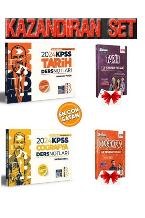 Board My Teacher Publications 2024 KPSS Geschichte Geographie Vorlesungsunterlagen (mit Probegeschenk) 4 Bücher - Kurul Yayıncılık