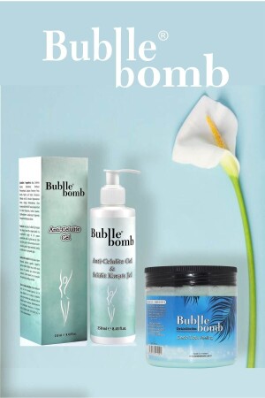 Body Care Set of 2 Cellulite Cream 250ml +Sea Salt Peeling 500gr TYC00766378208 - BUBBLEBOMB