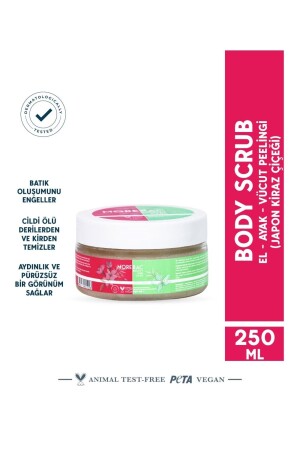 BODY SCRUB 250ML Hand-Foot-Body Peeling - Morebac