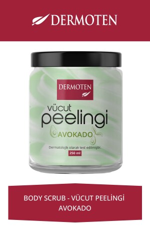 Body Scrub Vücut Peelingi - Avokado 250 ml - Dermoten