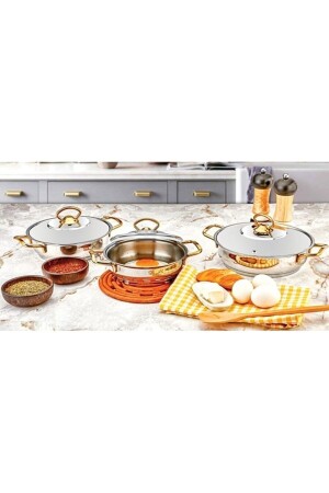 Boğaziçi Gold Omelet Pan Set 6 Pieces Boğaziçi 696 - SILA