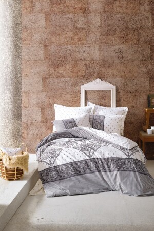 Bohem Ranforce Single Duvet Cover Set - Alope 1181779027051 - Cotton Box
