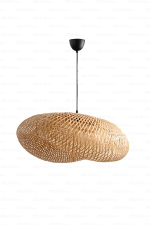 Bohemian Bamboo Ellipse Pendant Lamp Chandelier Lamp 60cm - Scandinavian- Modern- Bohemian- Rattan Lighting - Naturel Home
