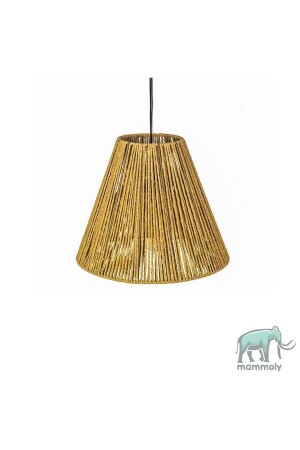 Bohemian Chandelier, Rustic Chandelier, Jute Chandelier, Natural Chandelier, Wicker Braid Chandelier, Casual Chandelier, Ceiling Lighting DRAVZ016 - mammoly