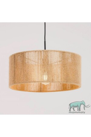 Bohemian Chandelier, Rustic Chandelier, Jute Chandelier, Natural Chandelier, Wicker Weave Chandelier DRAVZ014 - mammoly
