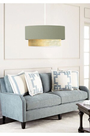 Bohemian Series Pastel Green Fabric Pendant Lamp Chandelier Special Size Ayd-3658 AYD-3658 - HOMİNG