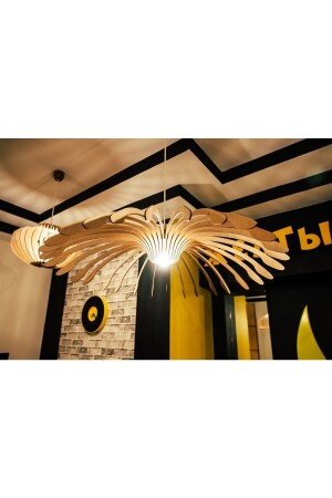 Böhmische rustikale Retro-Hängelampe mit Holzsockel, Holz-Wohnzimmer-Kronleuchter TYC00696207979 - Ferisa Home