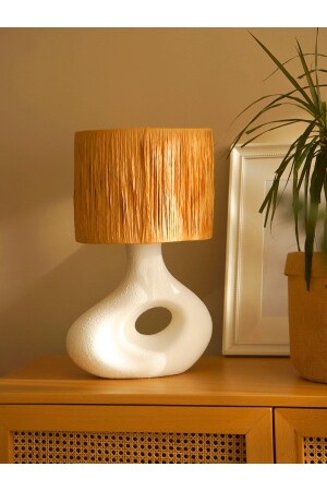 Boho Wicker Ceramic Lampshade 19945985004 - Semya Home