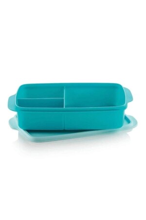 صندوق الغداء المقسوم من MNZ الأزرق حاوية التغذية الصحية Hsgl الأزرق 1493-3153 - Tupperware