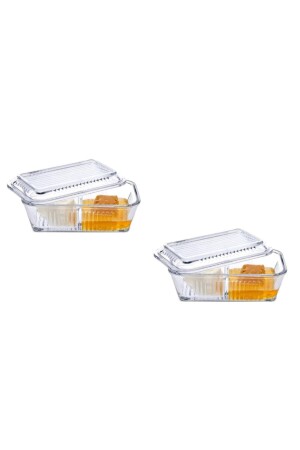 Bölmeli Frigo Tereyağlık Reçellik Kahvaltı Kapı 2 Adet 515481514 - Paşabahçe
