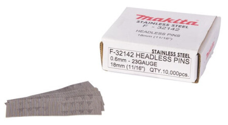 Bolzen MAKITA 0,6x18mm INOX P18S, 10000 Stk. - Makita Accessories