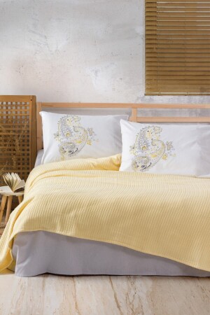 Bond Double Pique Set Lori Yellow 3024p - Cotton Box