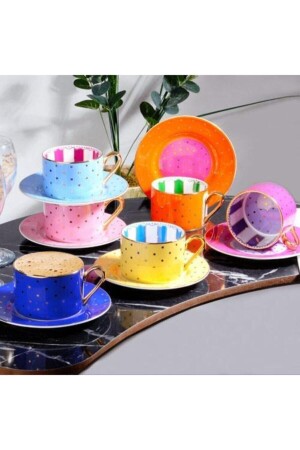 Bone China Luxury Porcelain Tea & Nescafe Cup Set fnc-12 - Kosova