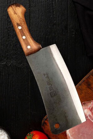 Bone Crushing Cleaver Meat Cleaver 4 Mm Handmade Forged Steel Cleaver - Sürlaz