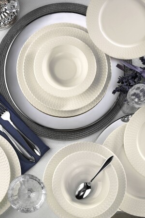 Bone Iron 24 Piece Dinner Set for 6 People BNIRN24Y200 - Kütahya Porselen