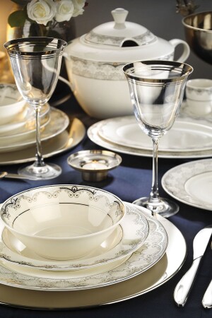 Bone Kalipso 68 Piece Dinner Set for 12 Persons 10544 BNKL68YT43010544 - Kütahya Porselen