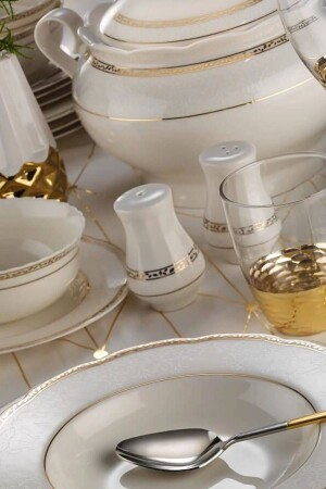 Bone Olympos 62 Piece Dinner Set 10509. KUTAH. 0364 - Kütahya Porselen