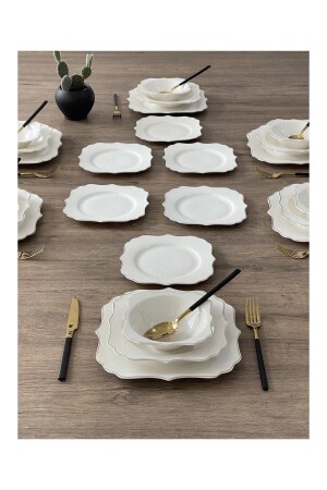 Bone Porcelain Piazza 24-teiliges Tafelservice 8681145087402 - ACAR