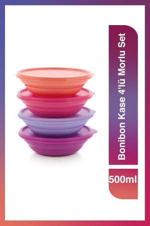 Bonibon Schüssel 4er Set Lila 500 ml Tupper233 - Tupperware