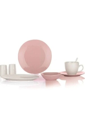 Bonn Breakfast Set-32 Pieces. -pink SHF-BNN32-PEM03 - Schafer